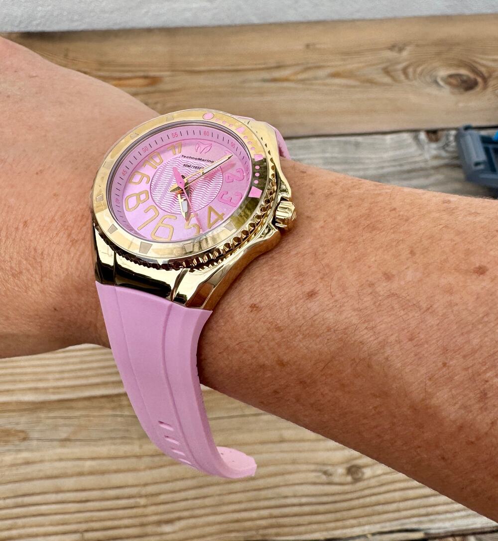 TechnoMarine Lusso Mare TM-225045 Pink Gold 38mm Women's Watch NIB